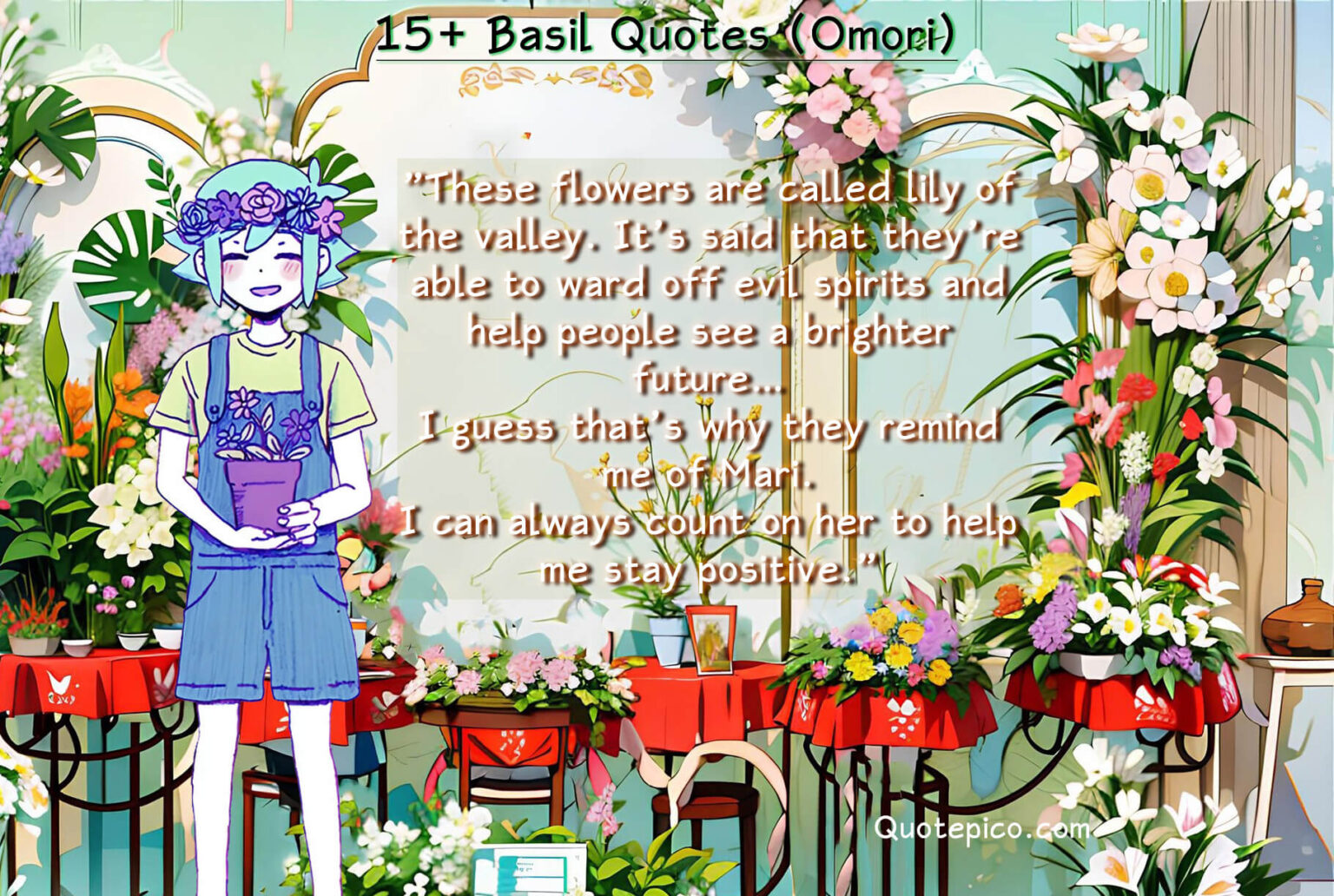 17 Basil Quotes (Omori game)